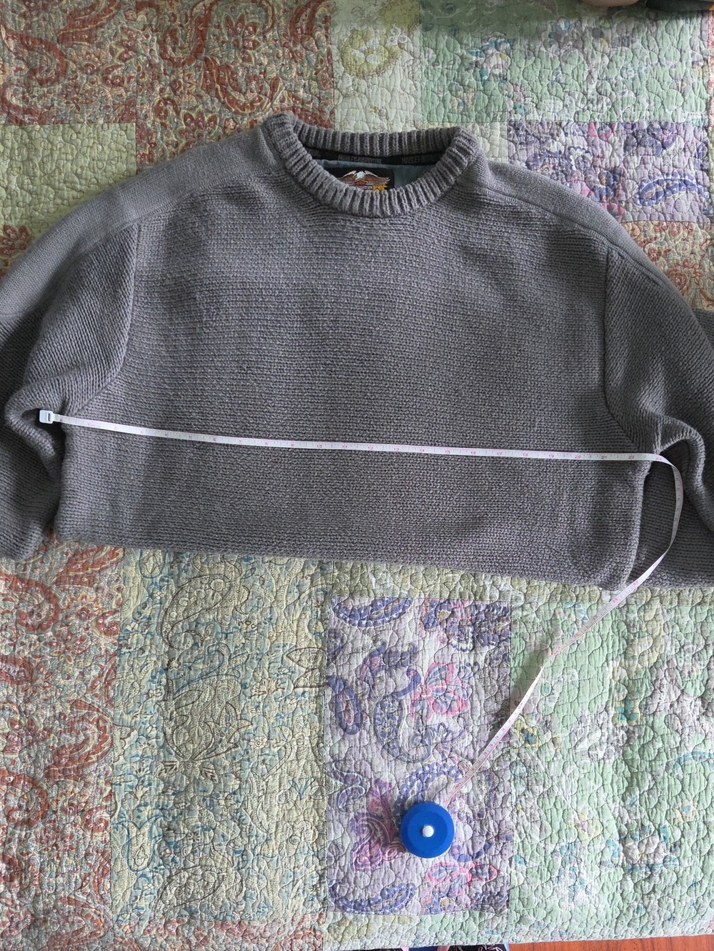 Harley-Davidson Light Gray Knit Crewneck Sweater - Picture 8 of 9